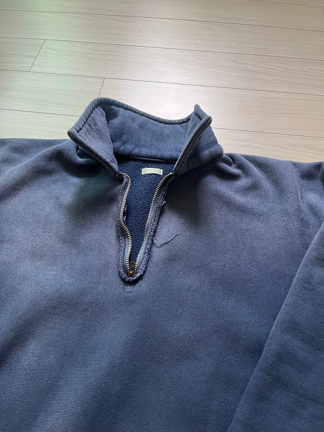 아프레쎄 하프 집업 네이비 상품이미지2