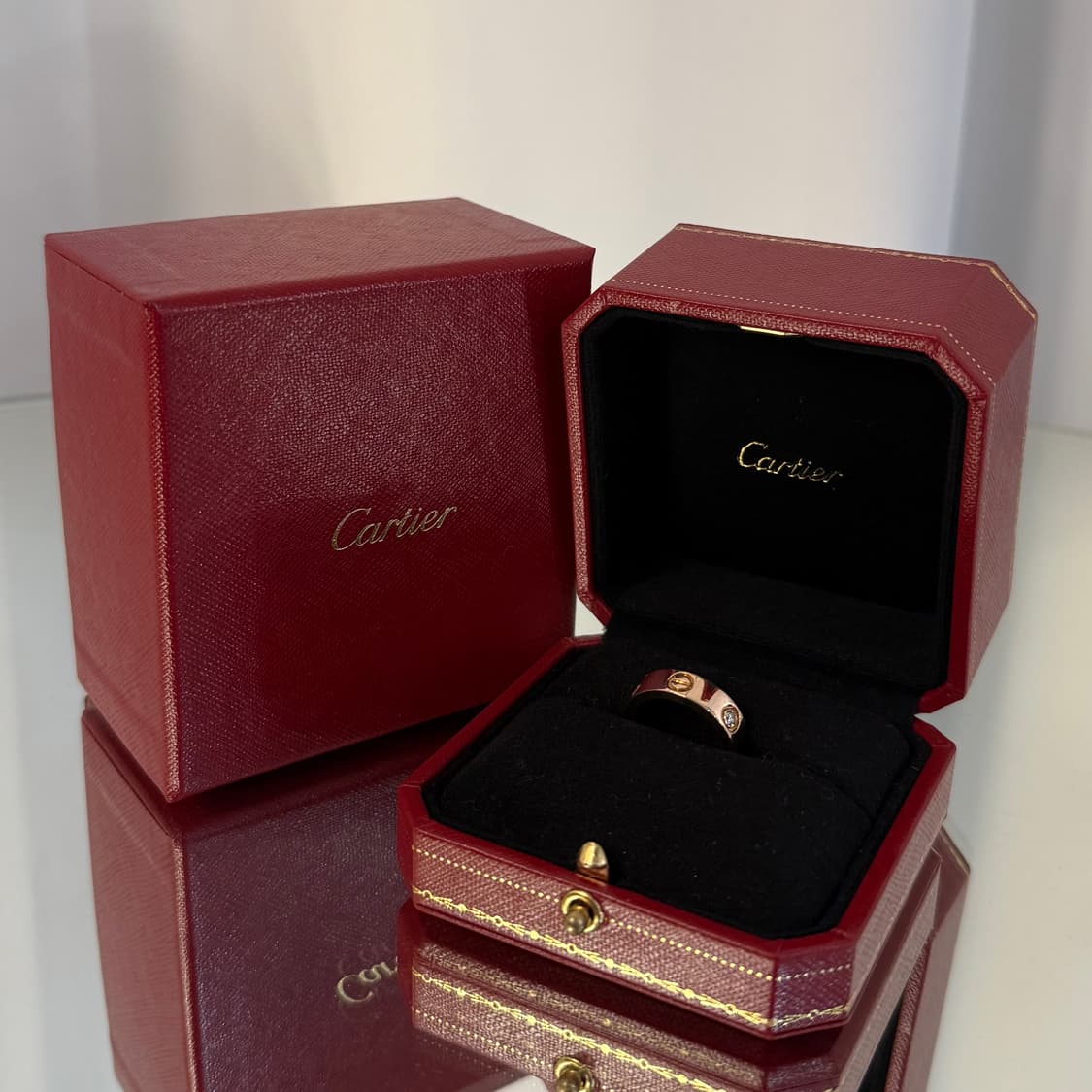 [정품] 까르띠에 다이아 3P 러브밴드 링 49호 B4087500 상품이미지2