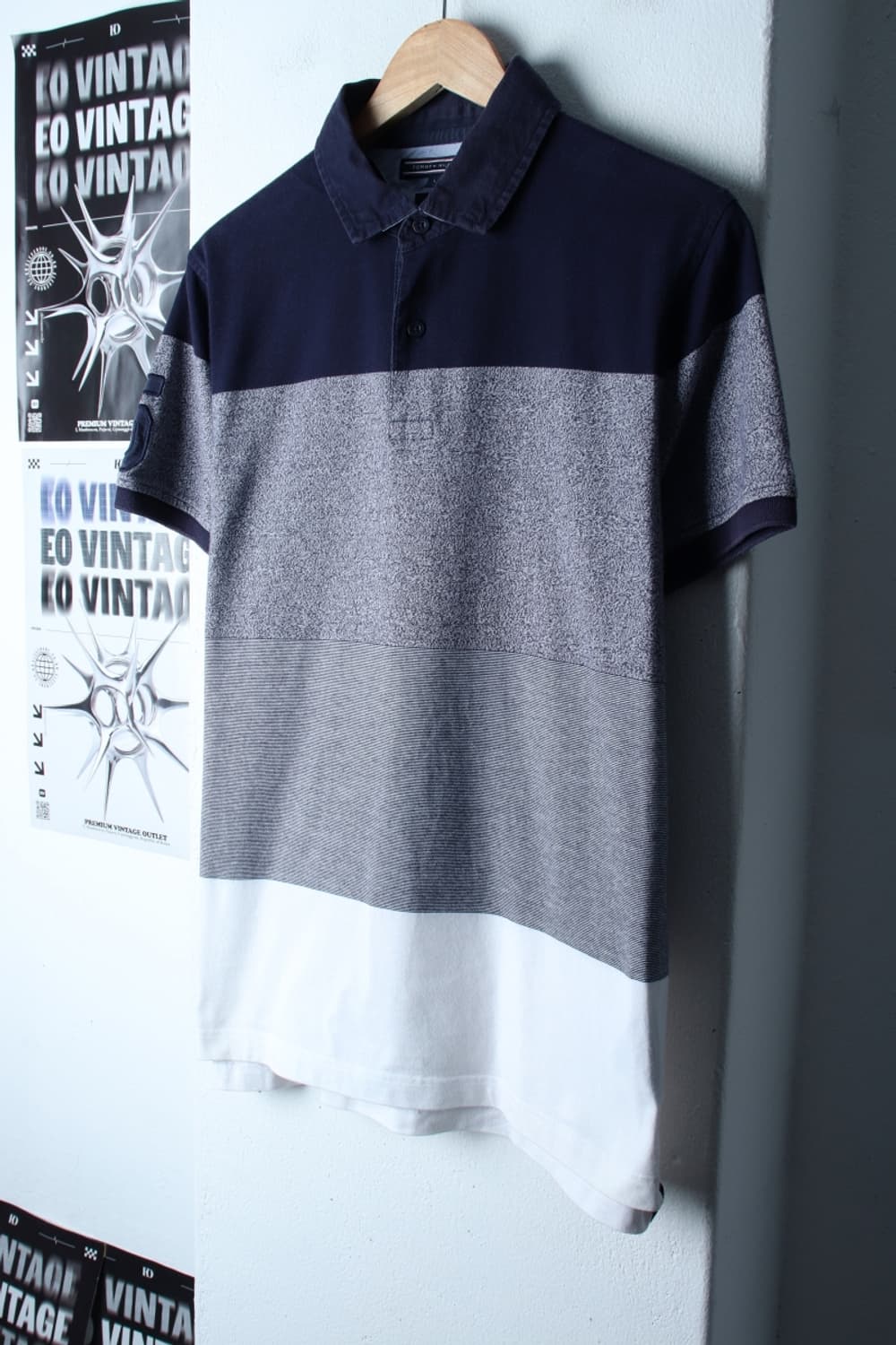 (L-XL) 타미힐피거 반팔 카라 티셔츠 럭비 컬러믹스 유행-H30255 상품이미지1
