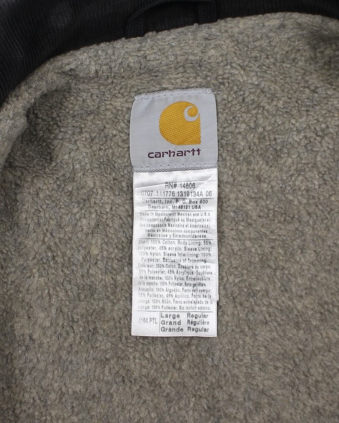 2007 칼하트 J164 PTL 디어본 자켓 쉐르파 안감 빈티지 상품이미지5