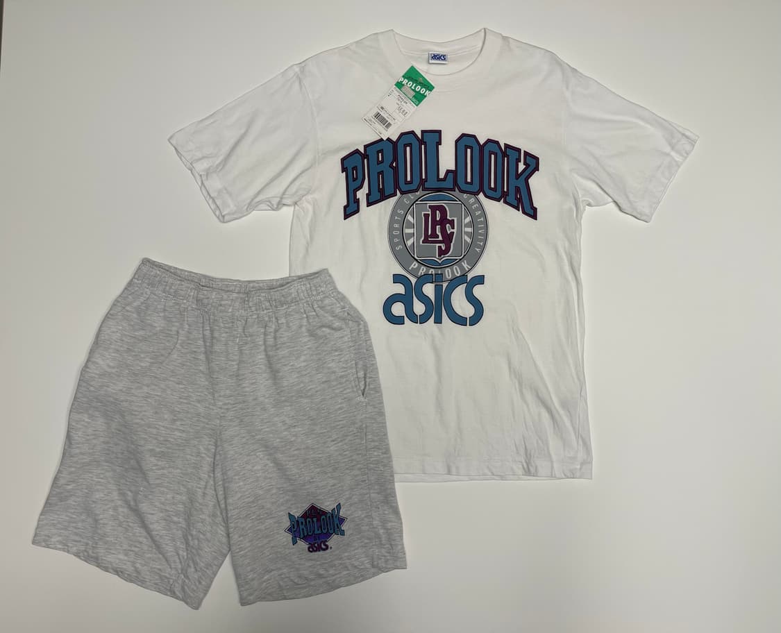 아식스 90s 올드 프로룩 빈티지 티셔츠 셋업 2번 빈티지 ASICS 상품이미지1