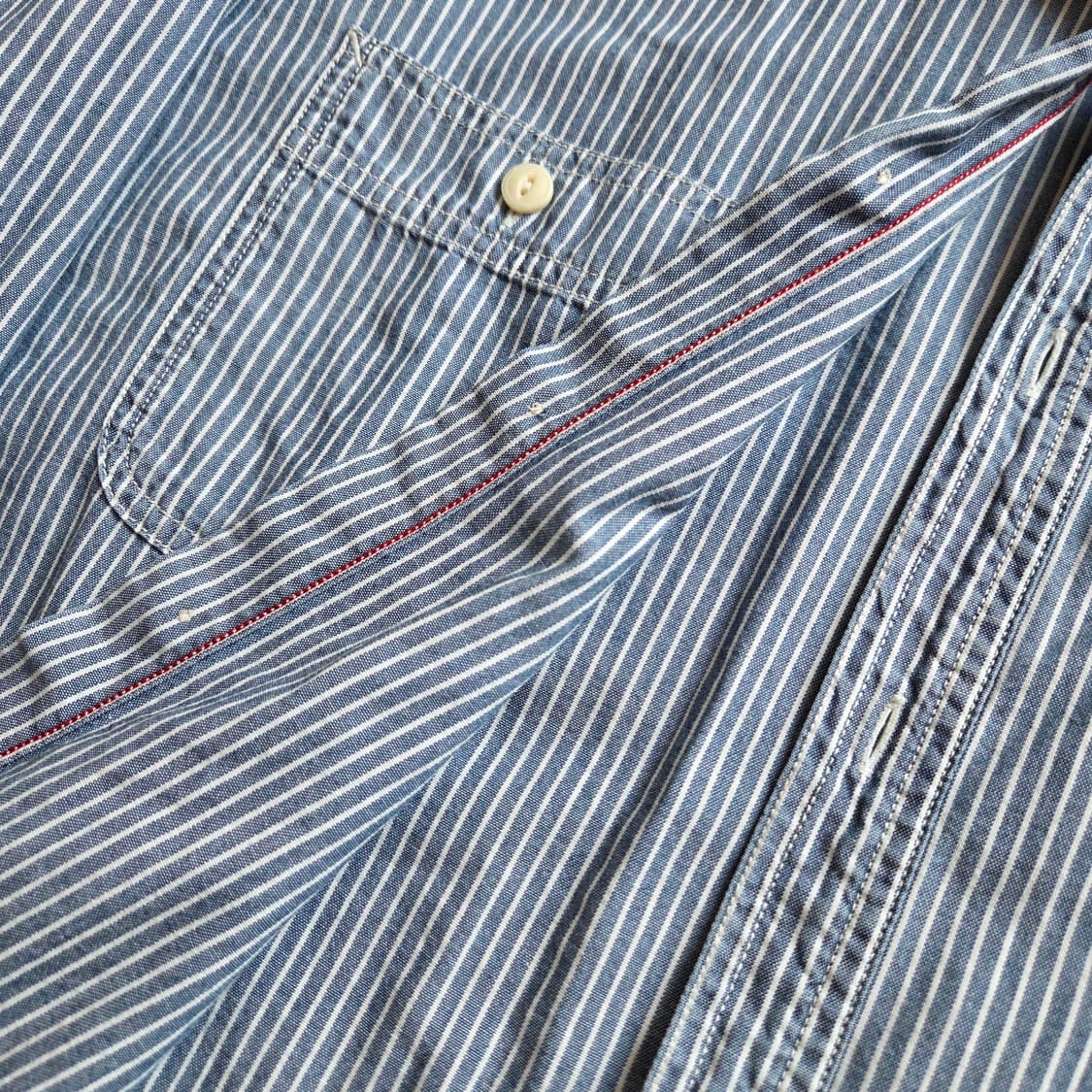 유니클로 히코리 셀비지 워크 셔츠 XL 상품이미지3