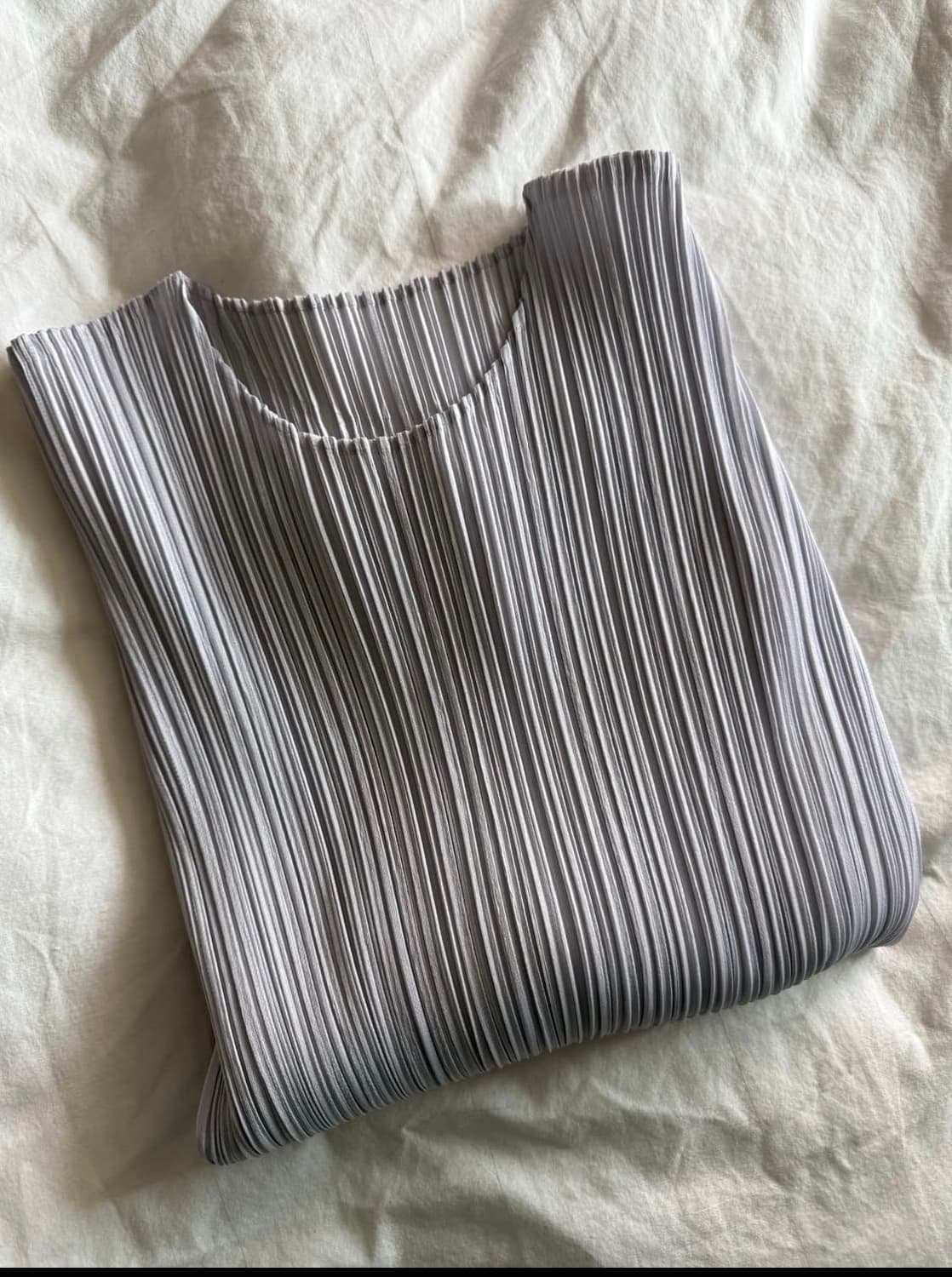 플리츠 7부 탑 쿨그레이 상품이미지2