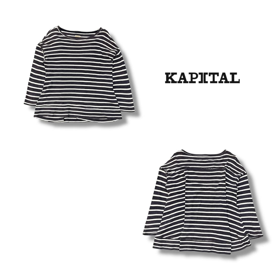  캐피탈 스트라이프 롱슬리브 y14301 상품이미지1