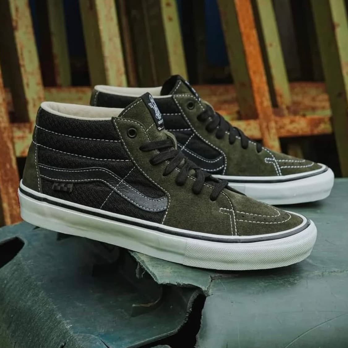 (290) 반스 스케이트 그로소 미드 포레스트 나이트 상품이미지6