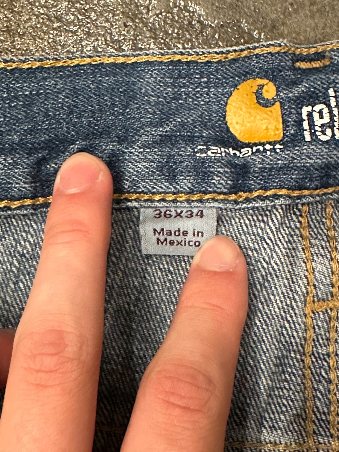 칼하트 릴렉스핏 데님팬츠 36x34 상품이미지4