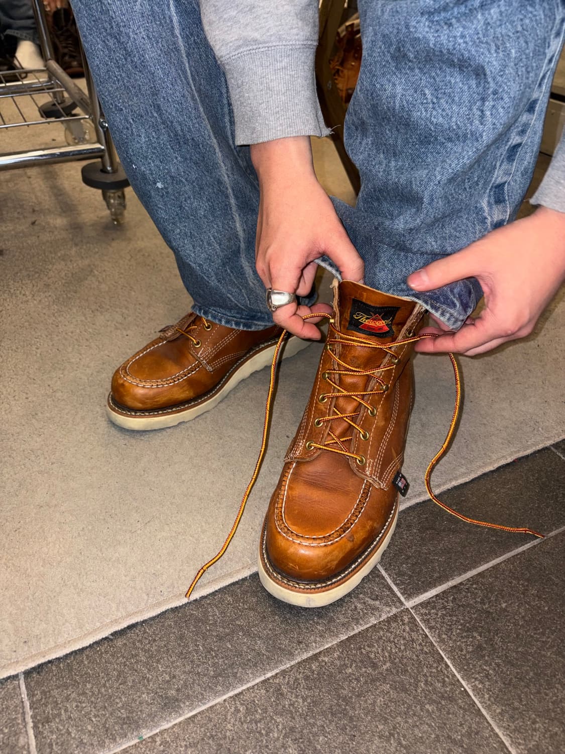 Thorogood USA moc toe leather boots 10D 상품이미지1