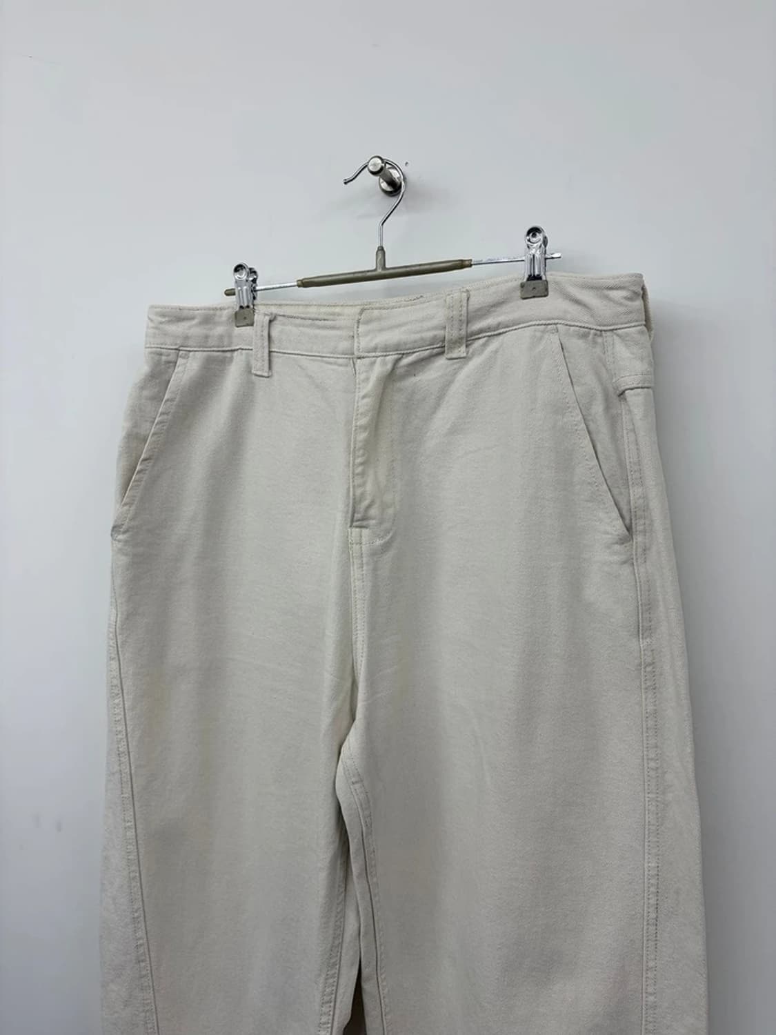플랙x메르고 24SS 팬츠 커브드 크림 데님 팬츠 PN9838 상품이미지2