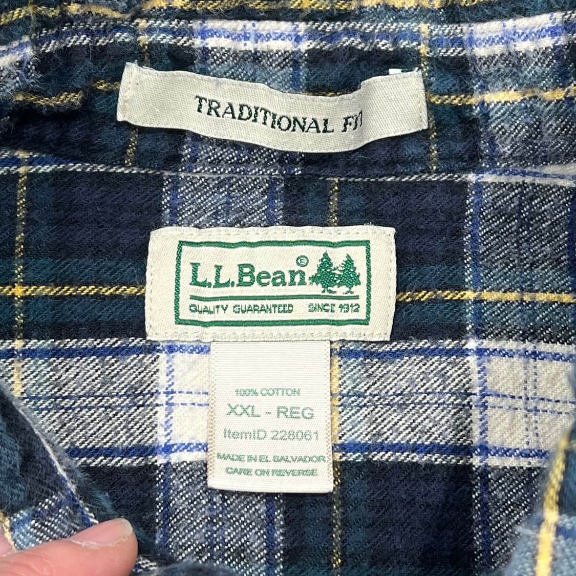 엘엘빈 플란넬 체크셔츠 s09295 상품이미지5