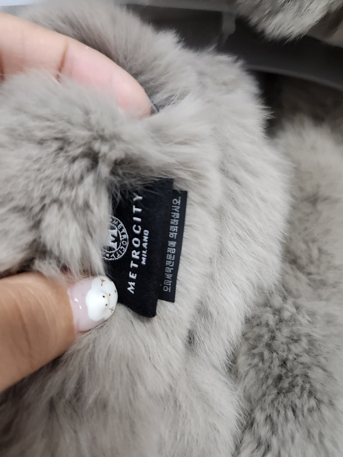 116) 메트로시티 렉스100 토끼털 목도리 상품이미지3