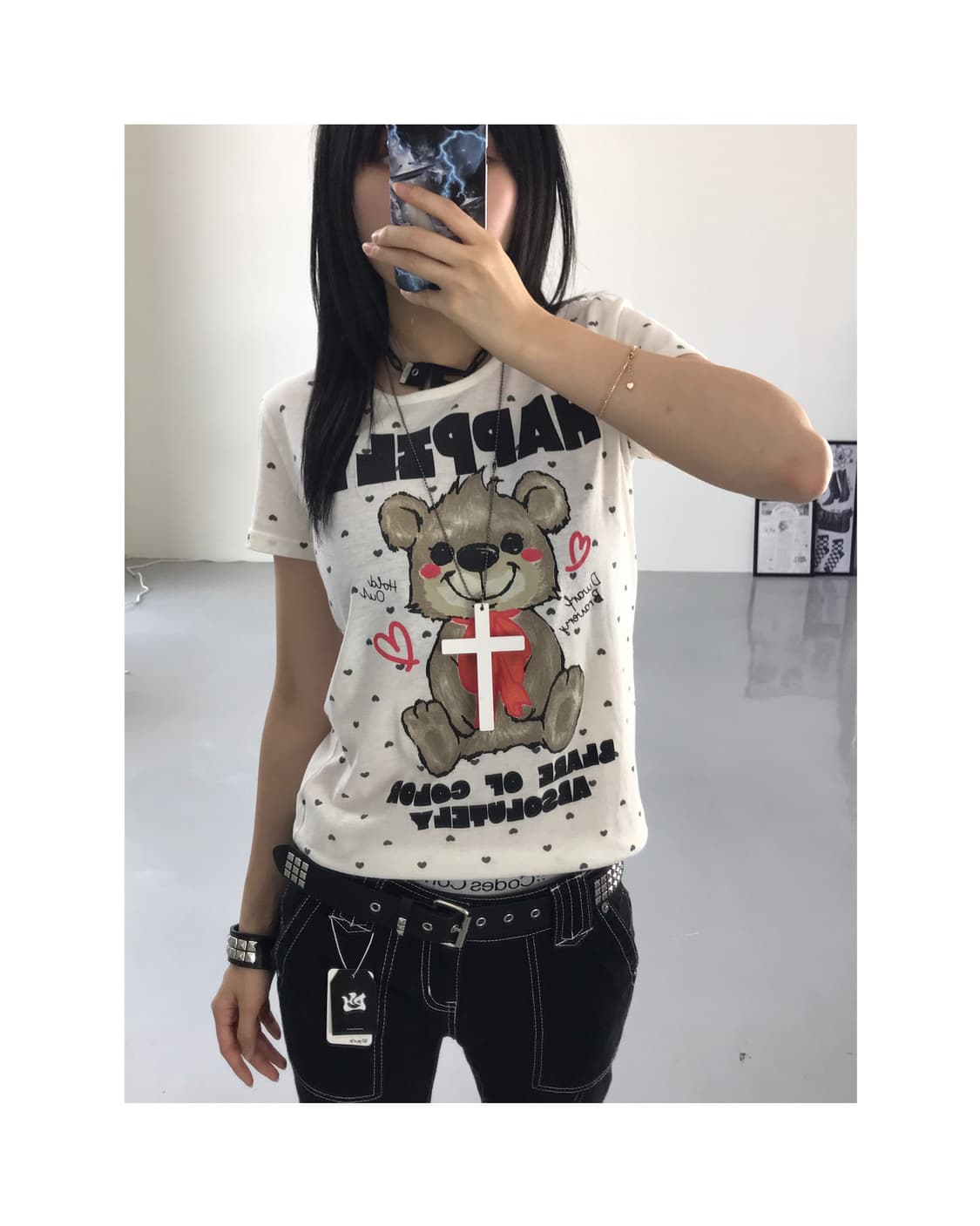 Colza Kitsch Bear Short Sleeve T-Shirts 상품이미지1