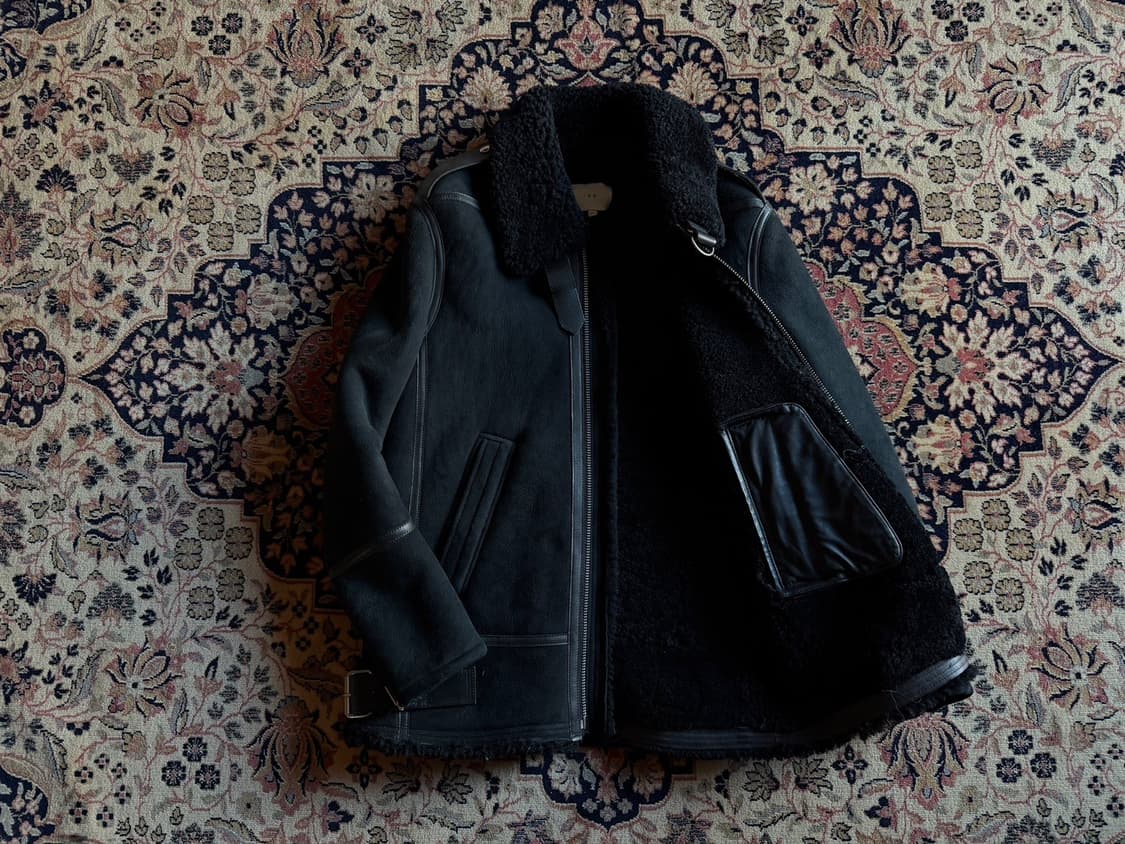 IRO 이로 B-3 시어링 레더 자켓 100 무스탕 상품이미지2