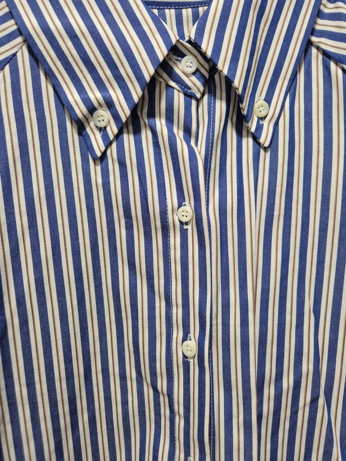 (세일)(새상품) 크롭 스트라이프 셔츠 상품이미지4