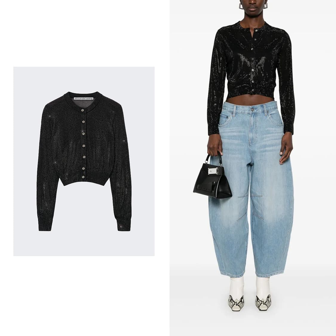 알렉산더왕 25 비즈 핫픽스 크롭 가디건 상품이미지2