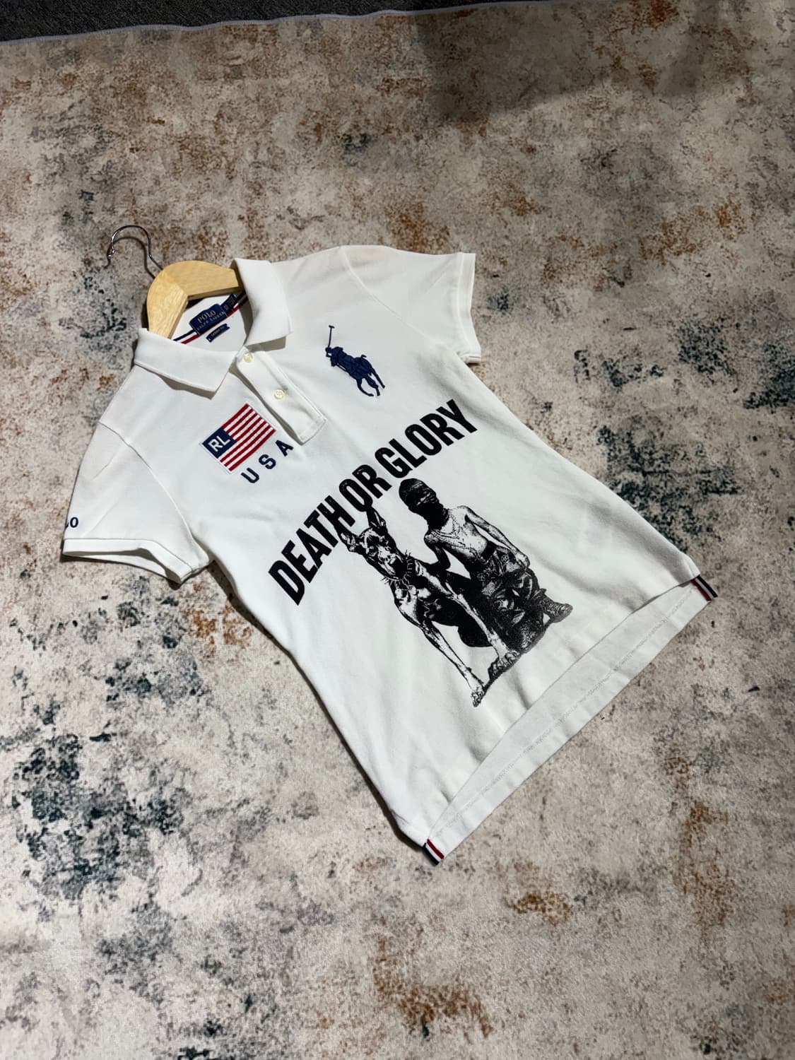 폴로 빅포니 성조기 치프키프 커스텀 카라 반팔티셔츠 상품이미지1