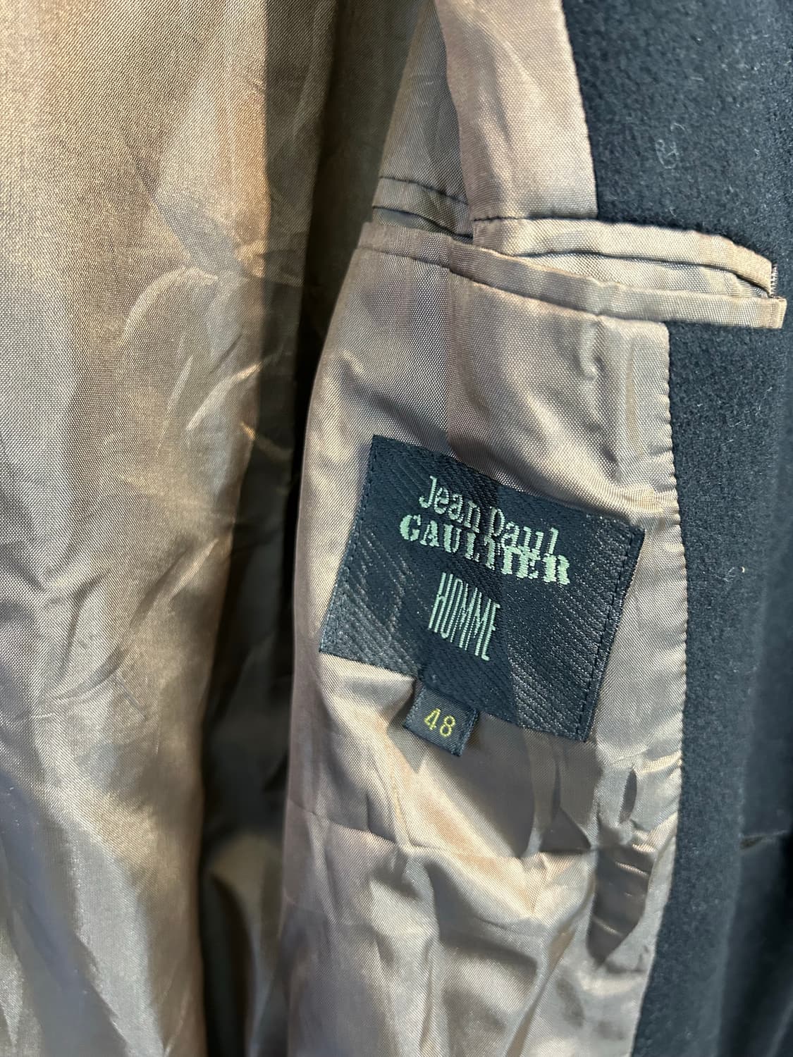 90s 장 폴 고티에 옴므 울 코트 상품이미지6