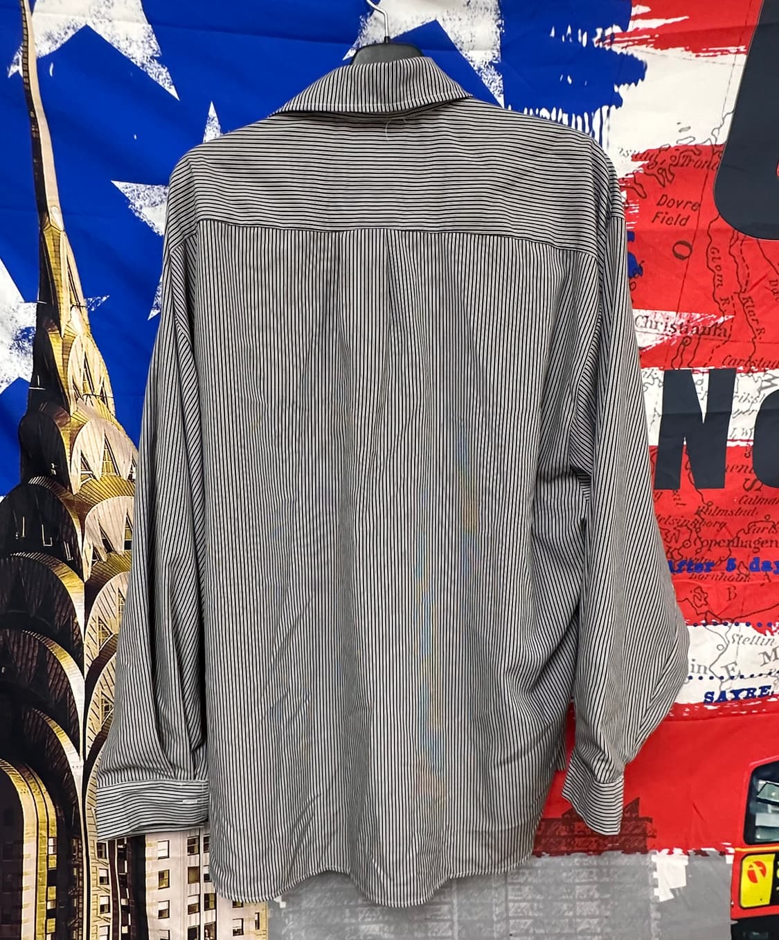 필드트립 빈티지 스트라이프 오버핏 벌룬셔츠 XL105 상품이미지5