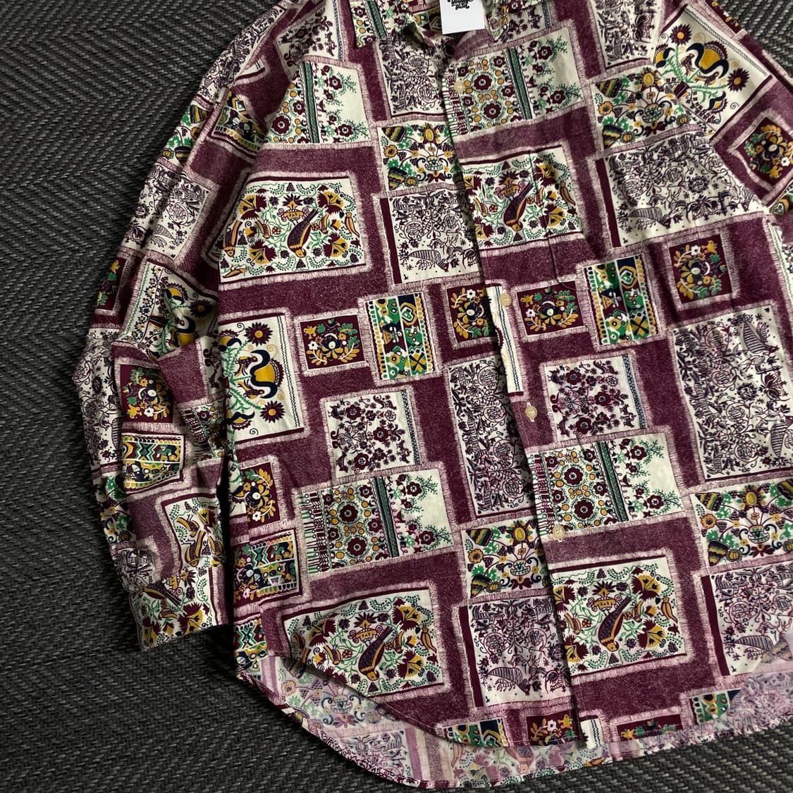 일본 빈티지 패턴 디테일셔츠o 3451 상품이미지2