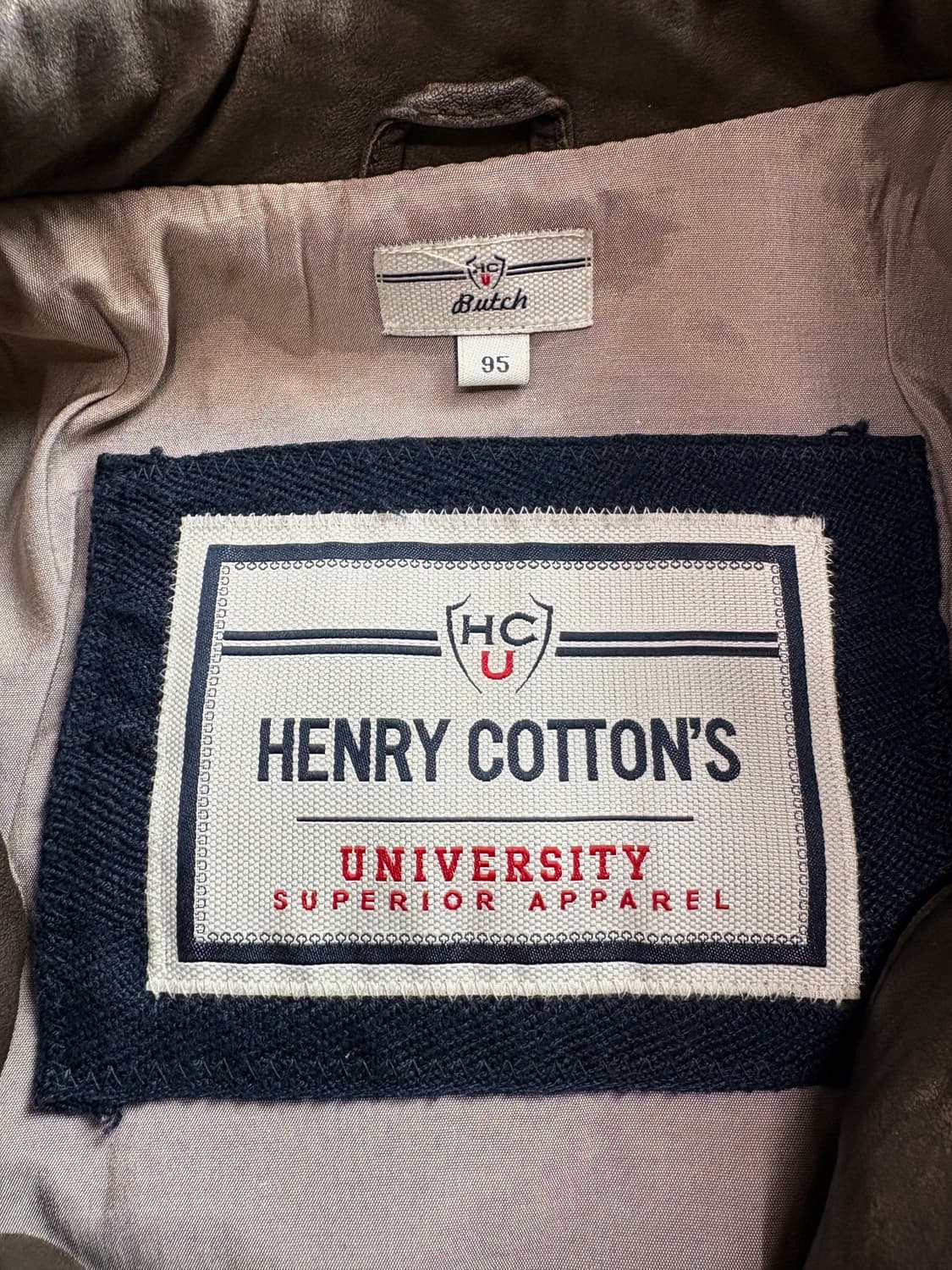 헨리코튼 아카이브 램스킨 양가죽 봄버 자켓 3373 상품이미지3