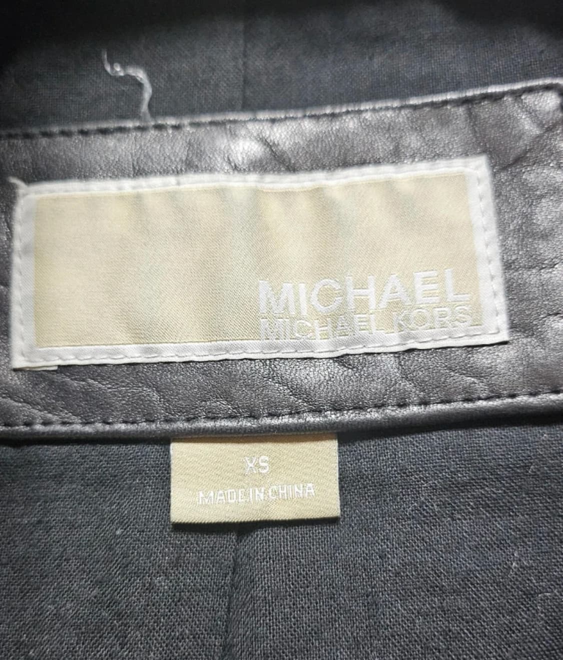 Michael kors 마이클 코어스 블랙 레더 퍼 자켓 XS 상품이미지3