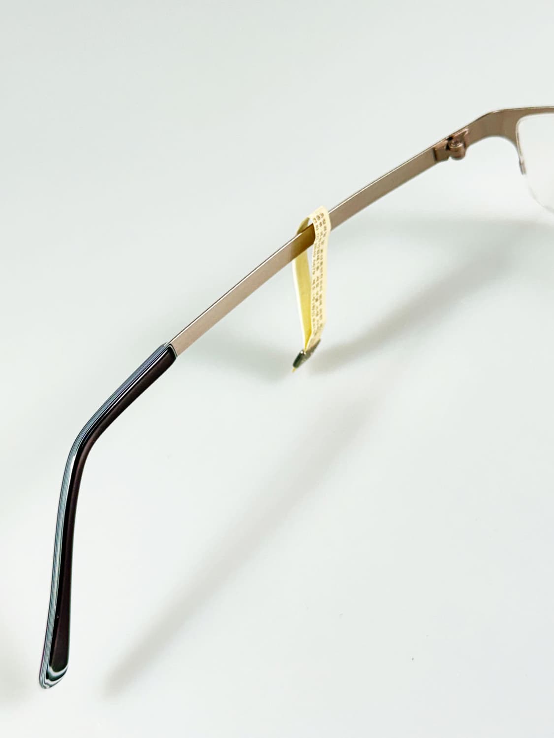 DOMOLU 레드 실버 메탈 반무테 스퀘어 빈티지 안경 상품이미지7