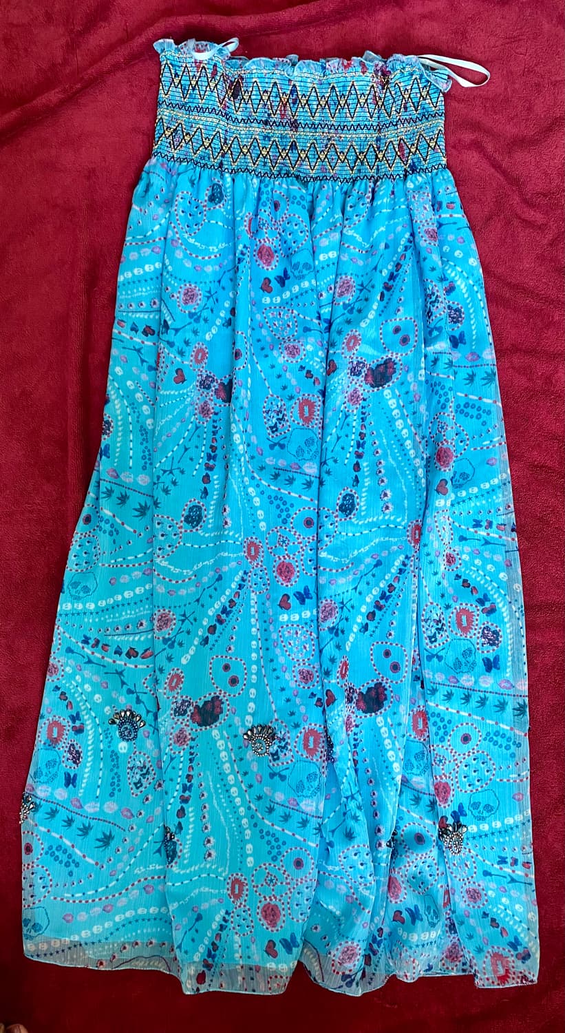 hippie pattern sequin skirt 상품이미지1