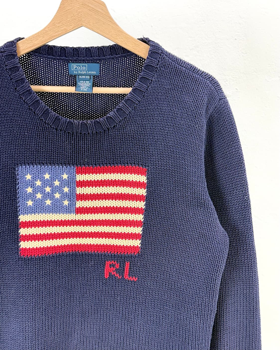 폴로 랄프로렌 성조기 네이비 니트 스웨터 상품이미지3