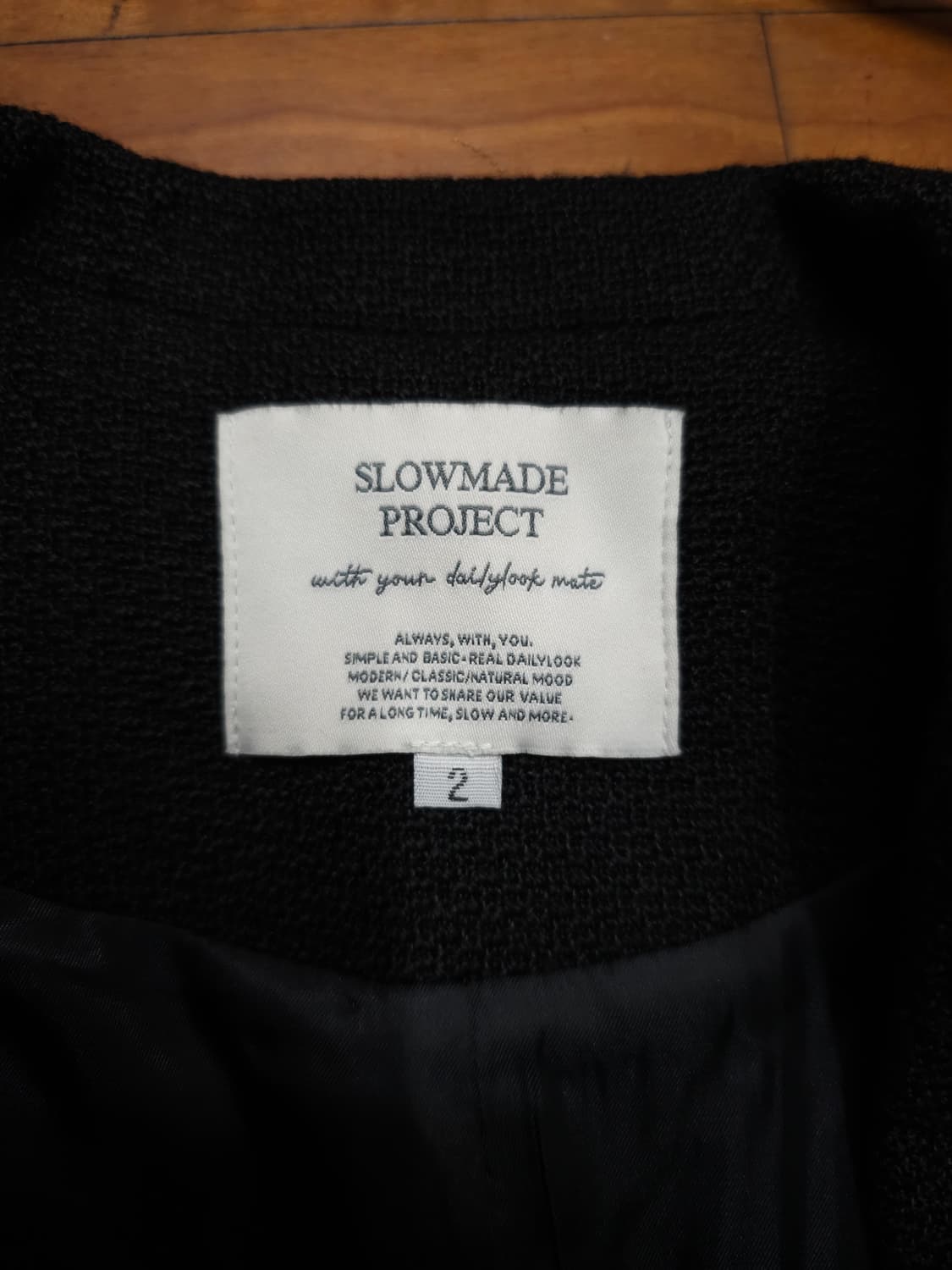 SLIWAND 슬로우앤드 블랙자켓 상품이미지4