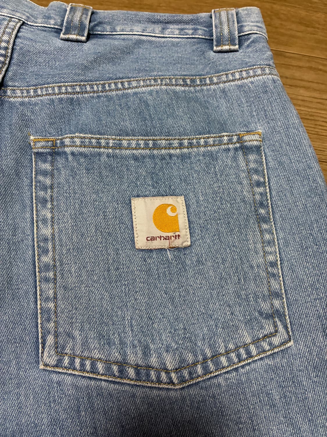 S/32) 칼하트 wip 브랜든 쇼츠 데님 반바지 상품이미지5