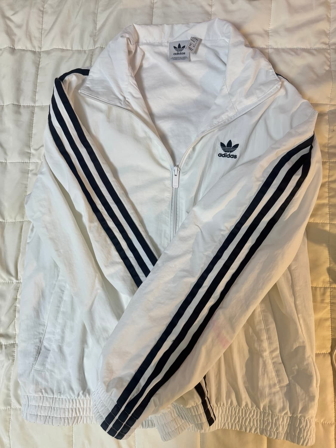 아디다스 바람막이 오리지널스 우븐 트랙탑 화이트 져지 상품이미지1