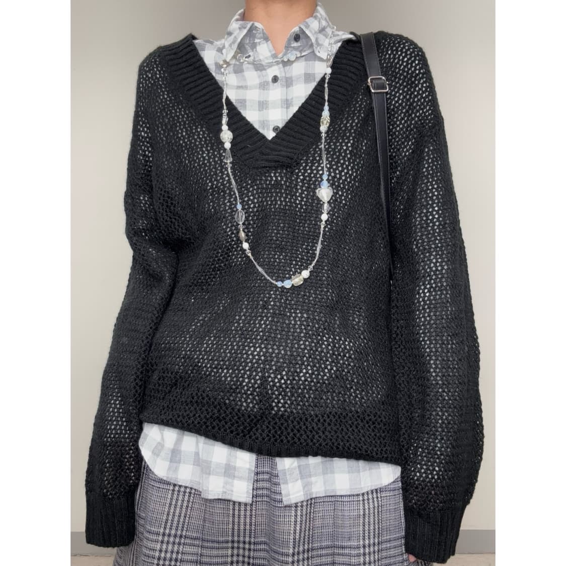 빈티지 블랙 니트 상품이미지1