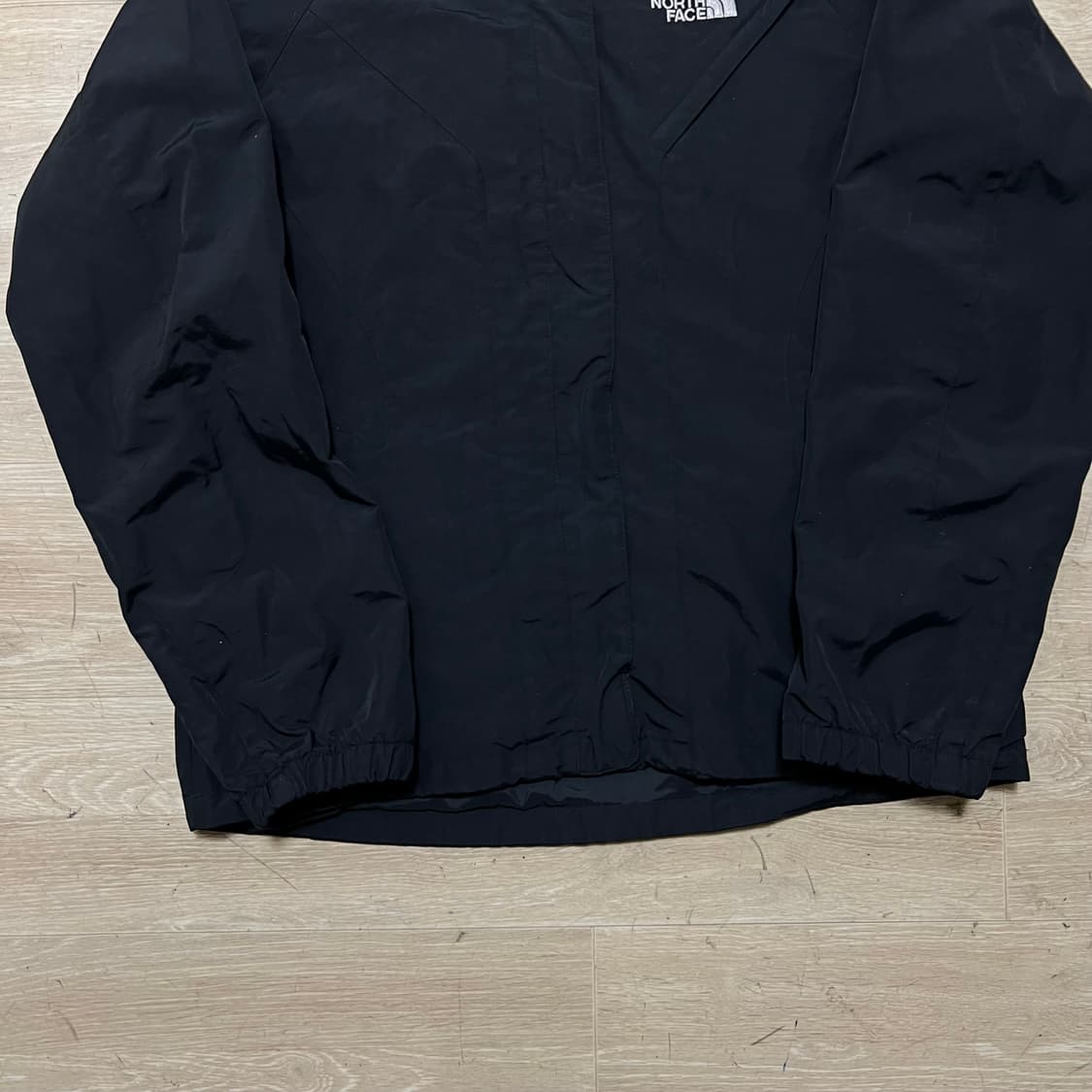 노스페이스 오리지널 로고 후드 바람막이 자켓 [블랙] M/95 상품이미지3