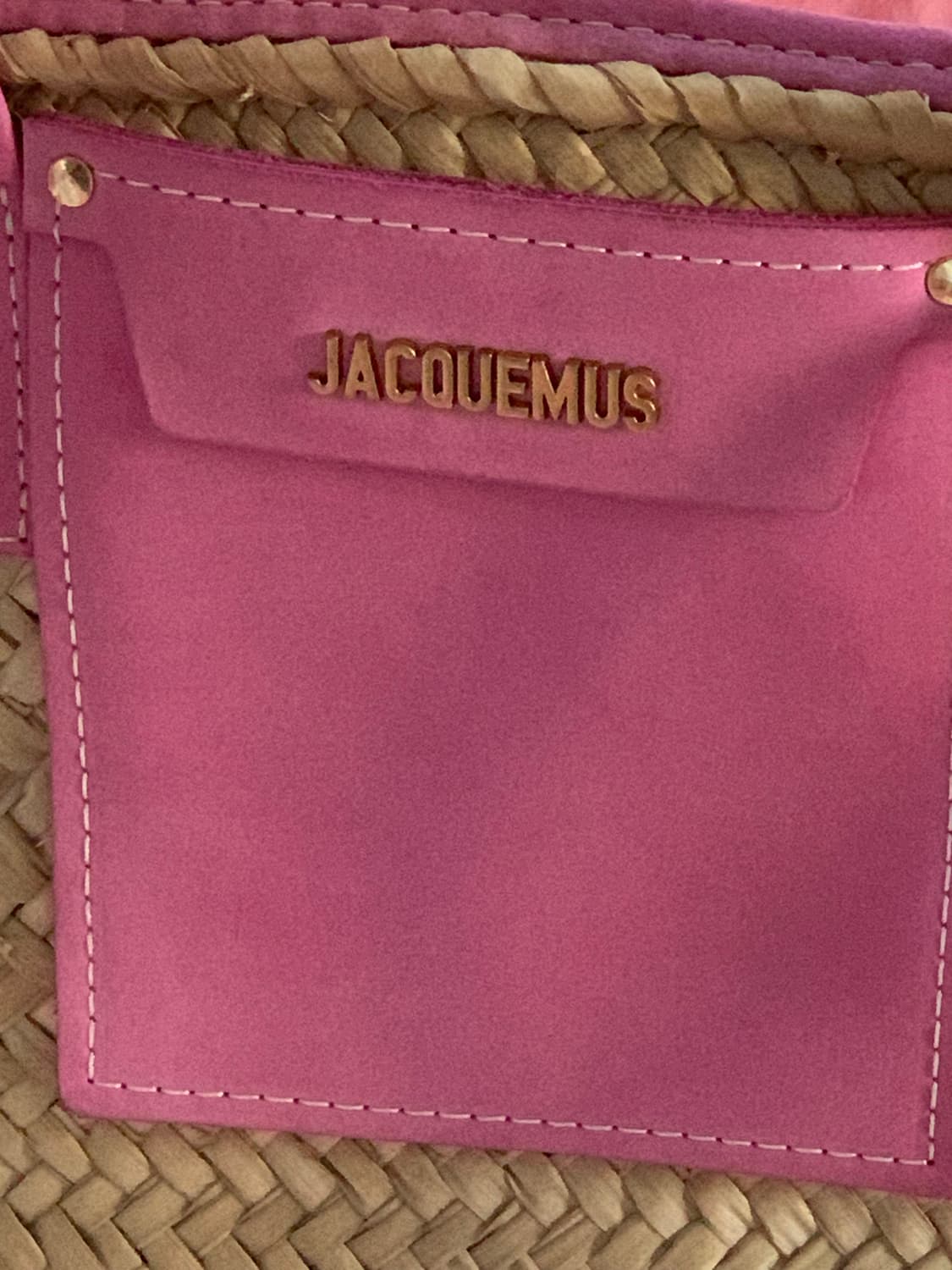 자크뮈스 르 파니에 솔리 토트 라탄백 바스켓백 핑크 상품이미지2