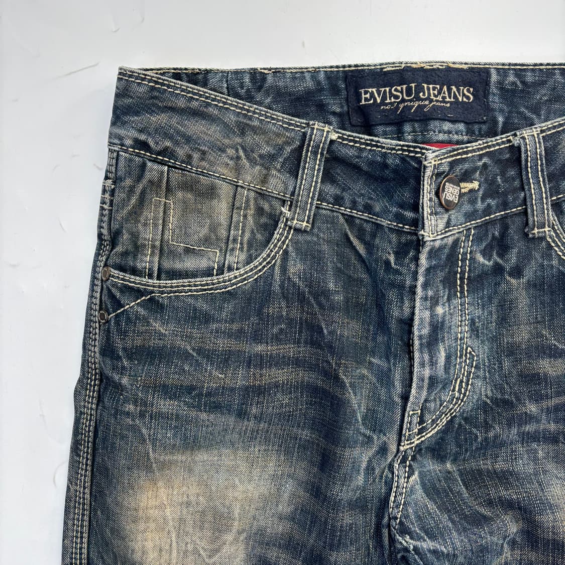 에비수(EVISU) 유니크 에디션 독수리 자수 데님 상품이미지3
