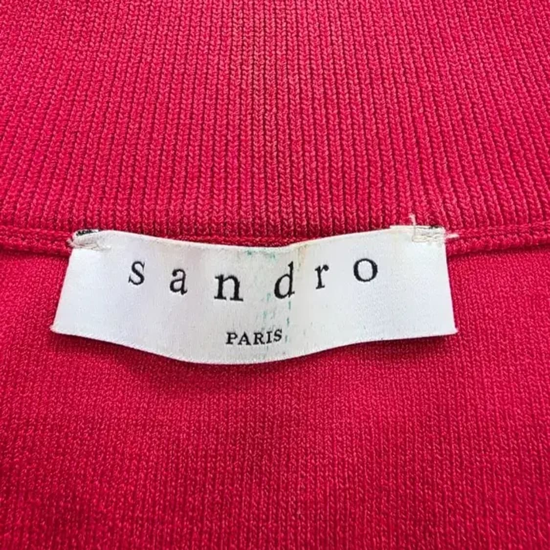 Sandro 산드로 투톤 집업 자켓 가디건 ~55 상품이미지4