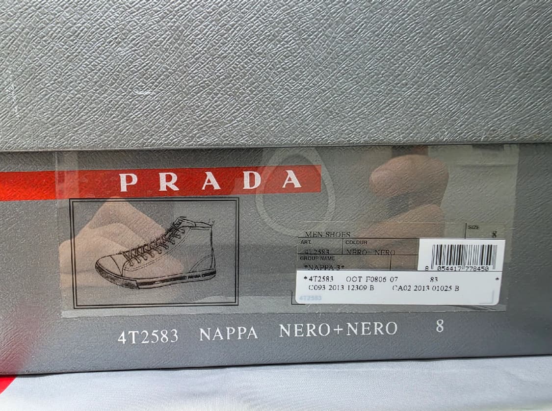 프라다 하이탑 스니커즈 상품이미지6
