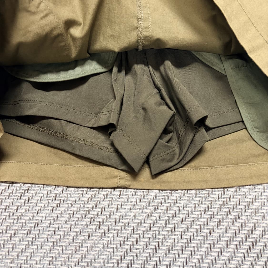 (0)파리게이츠 카키 골프스커트 상품이미지3