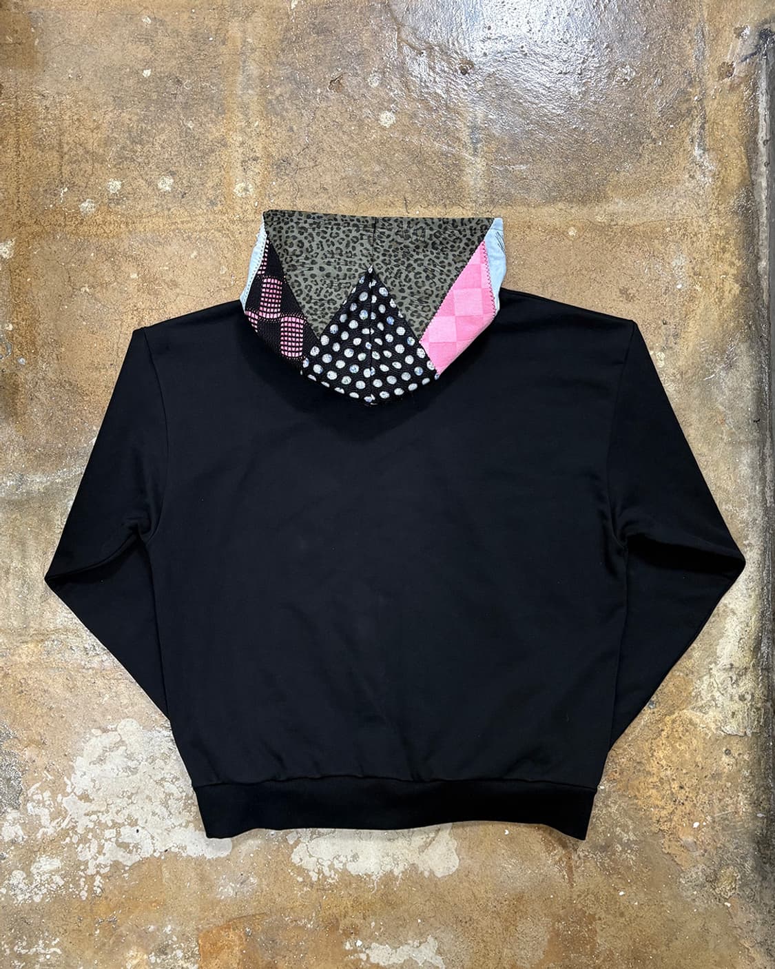 리워크 패치워크 후드 집업 상품이미지4