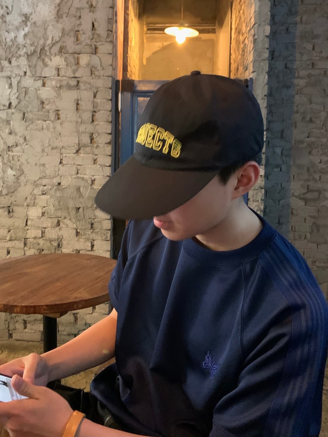 니들스 x Studious 트랙 숏슬리브 크루넥 네이비 상품이미지2