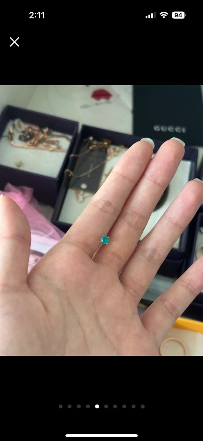 스톤헨지 14k 에메랄드 5월 탄생석 피어싱 상품이미지2