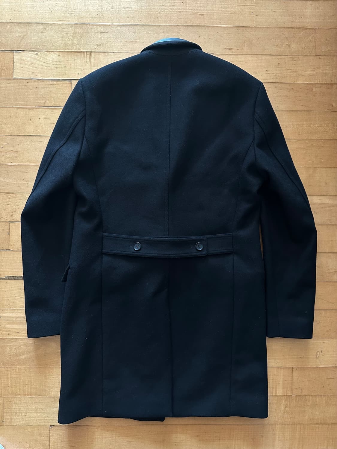 가죽 디테일 코트 상품이미지2