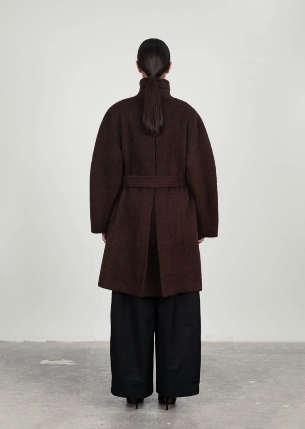 알파카 래글런 코트 브라운 상품이미지6