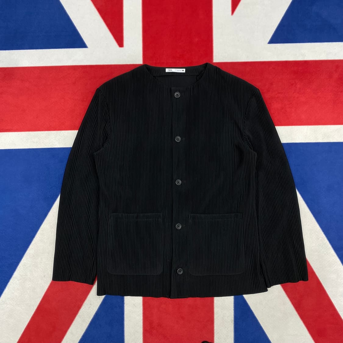 자라 플리츠 자켓 M실측 L  상품이미지1