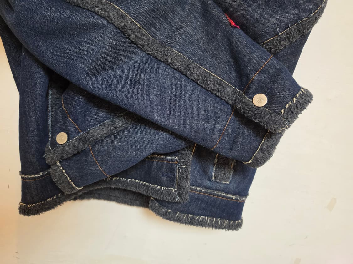 Lucky Chouette 양털 데님 자켓 FREE 상품이미지5