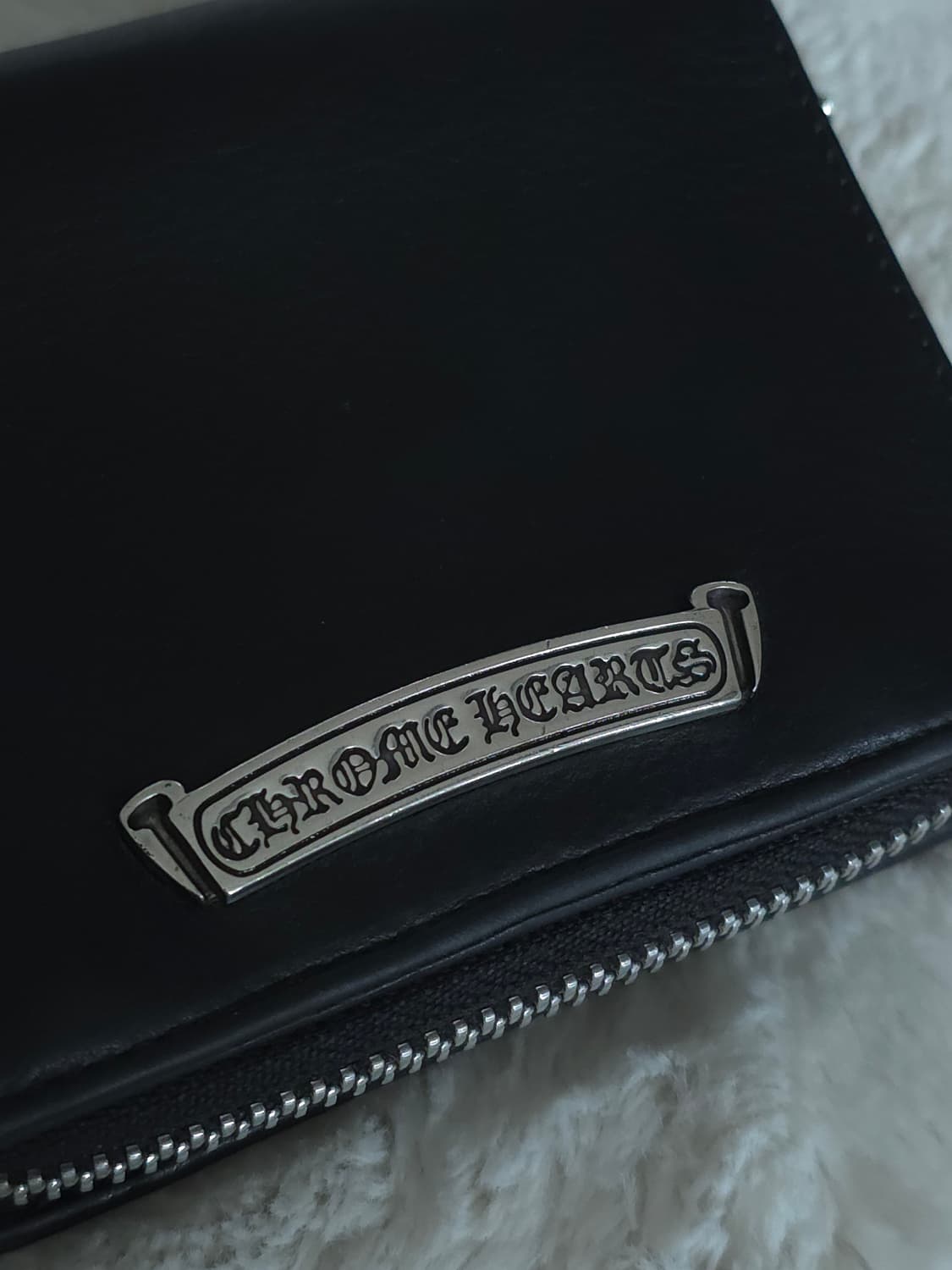 [OS] 크롬하츠 스퀘어 집빌 레더 지갑 블랙 상품이미지5