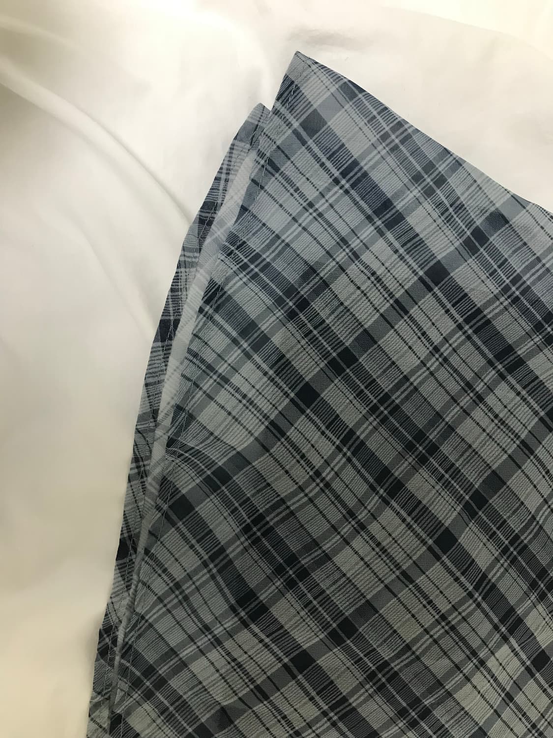 체크 미디 스커트 상품이미지3