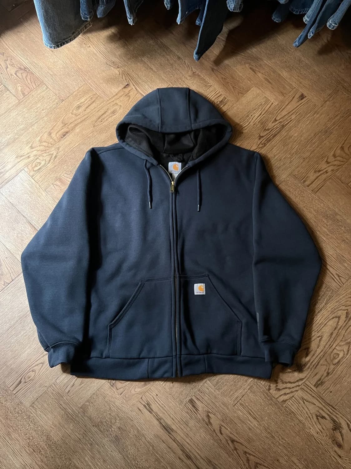 [L]칼하트 USA 써멀 네이비 후드 집업 상품이미지1