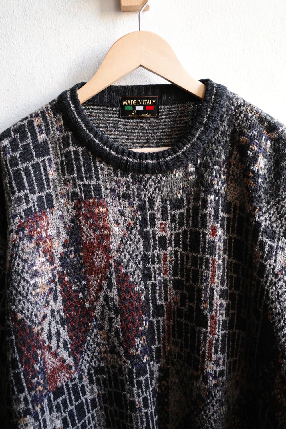 빈티지 자카드 니트 상품이미지4