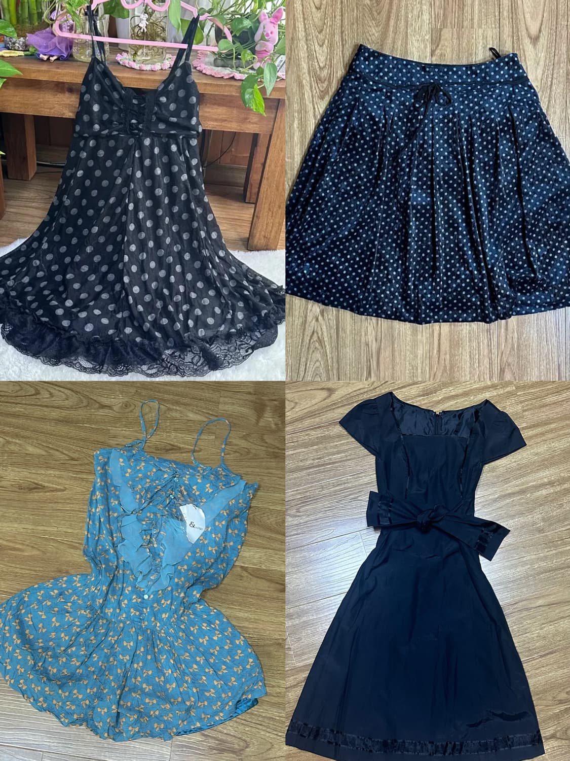 빈티지 도트 원피스 로걀 세트 히메갸루 라떼 공겜여주 달천깔 모리걸 고딕 상품이미지1