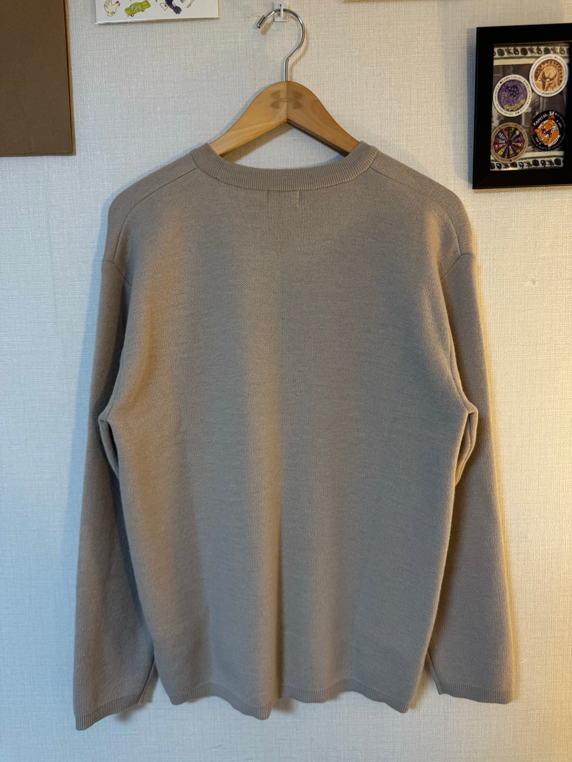 [L]쿠어 라운드넥 울 니트 아이보리 상품이미지2